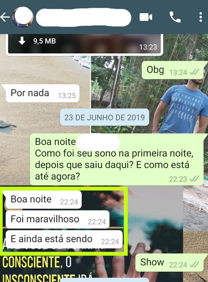 melhorou o sono depois de 14 anos sem dormir bem